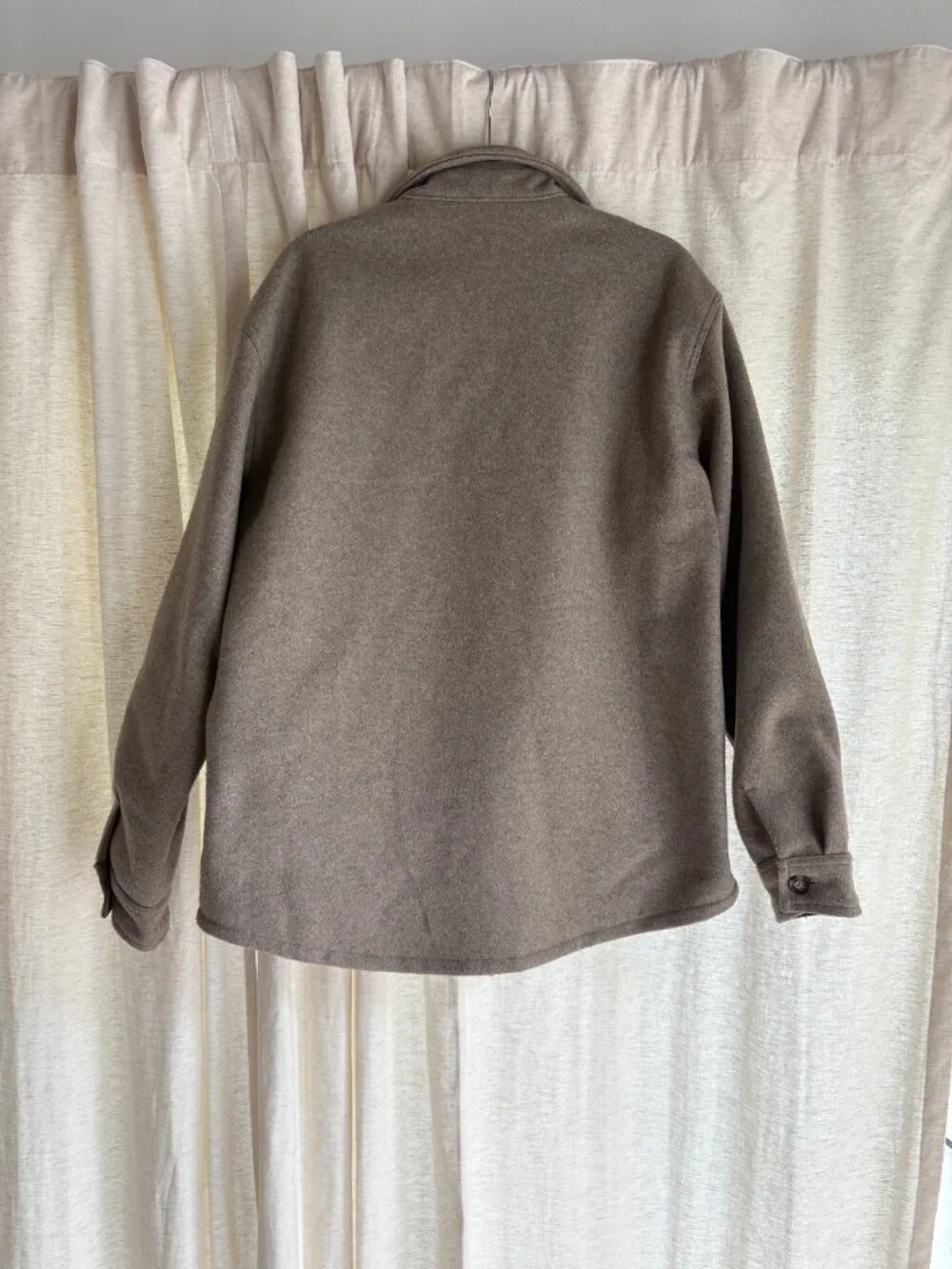 Banana Republic Woold-Blend Taupe Pea Coat